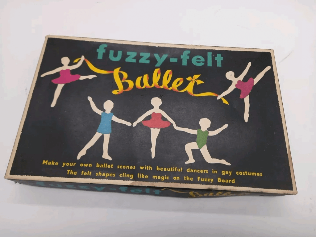 Vintage 1960s Fuzzy Felt Ballet